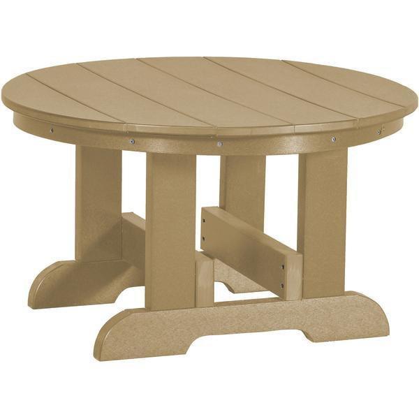 Wildridge Wildridge Heritage Recycled Plastic Conversation Table Weatherwood Conversa?tion Table LCC-121-WW