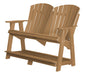 Wildridge Wildridge Heritage Recycled Plastic Double High Adirondack Bench Cedar Adirondack Bench LCC-130-CE