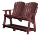 Wildridge Wildridge Heritage Recycled Plastic Double High Adirondack Bench Cherry Adirondack Bench LCC-130-C