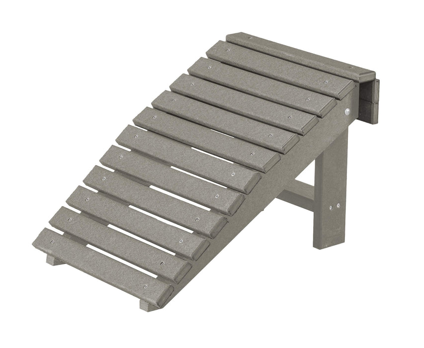 Wildridge Wildridge Heritage Recycled Plastic Folding Footstool Light Gray Folding Footstool LCC-116-LG