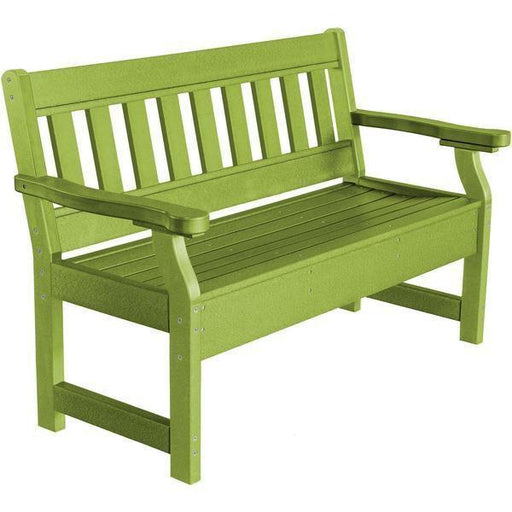 Wildridge Wildridge Heritage Recycled Plastic Garden Bench Lime Green Garden Bench LCC-124-LMG