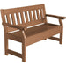 Wildridge Wildridge Heritage Recycled Plastic Garden Bench Tudor Brown Garden Bench LCC-124-TB