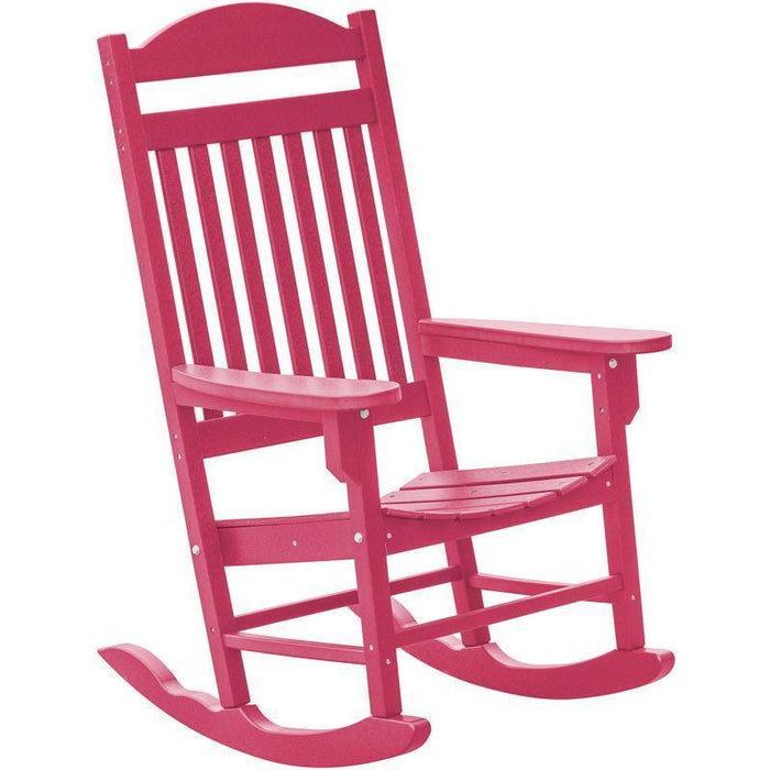 Wildridge Wildridge Heritage Traditional Recycled Plastic Rocker Chair Dark Pink Rocking Chair LCC-101-DP