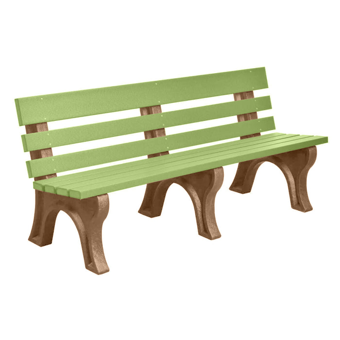 Wildridge Wildridge Lime Green Heritage Outdoor Park Bench Lime Green on Cedar Outdoor Bench LCC-125-WBLLGC
