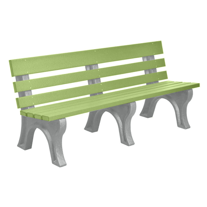 Wildridge Wildridge Lime Green Heritage Outdoor Park Bench Lime Green on Gray Outdoor Bench LCC-125-WBLLGGR