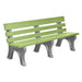 Wildridge Wildridge Lime Green Heritage Outdoor Park Bench Lime Green on Slate Outdoor Bench LCC-125-WBLLGS