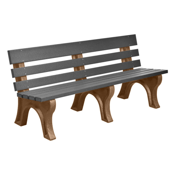 Wildridge Wildridge Slate Heritage Outdoor Park Bench Slate on Cedar Outdoor Bench LCC-125-WBLSC