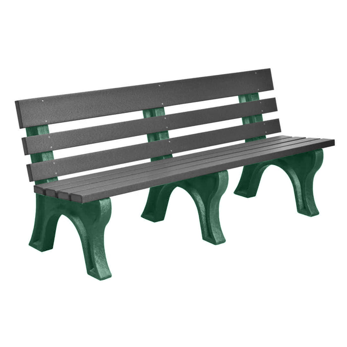 Wildridge Wildridge Slate Heritage Outdoor Park Bench Slate on Green Outdoor Bench LCC-125-WBLSG