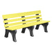 Wildridge Wildridge Yellow Heritage Outdoor Park Bench Yellow on Black Outdoor Bench LCC-125-WBLYB
