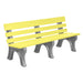 Wildridge Wildridge Yellow Heritage Outdoor Park Bench Yellow on Slate Outdoor Bench LCC-125-WBLYS
