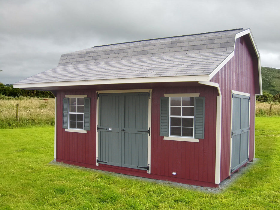 Little Cottage Co. Classic Small Barn with Overhang - Panelized Kit 12X12 / No Floor Kit Sheds & Barns LCC-CSBO-12x12-NFK