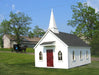 Little Cottage Co. Little Cottage Chapel - Panelized Kit with Floor Little Cottage Co. 8X8 Playhouses LCC-CC-8X8