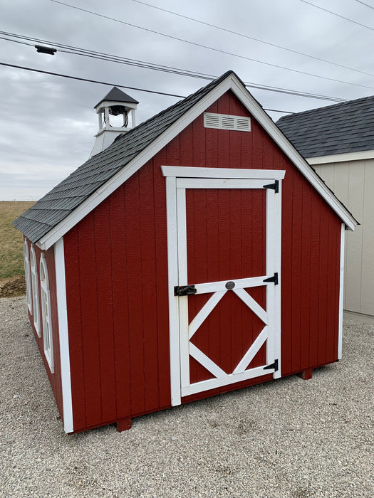 Little Cottage Co. Stratford Schoolhouse - Panelized Kit with Floor & Chimney Little Cottage Co. Playhouses
