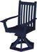 Wildridge Wildridge Classic Outdoor Swivel Rocker Side Chair W/Arms Patriot Blue Rocking Chair LCC-255-PAB