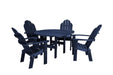 Wildridge Wildridge Classic Recycled Plastic 5 Piece Seating Set Patriot Blue Dining Sets LCC-280-PAB