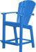Wildridge Wildridge Classic Recycled Plastic Outdoor 30 High Dining Chair Blue Dining Chair LCC-250-BLU