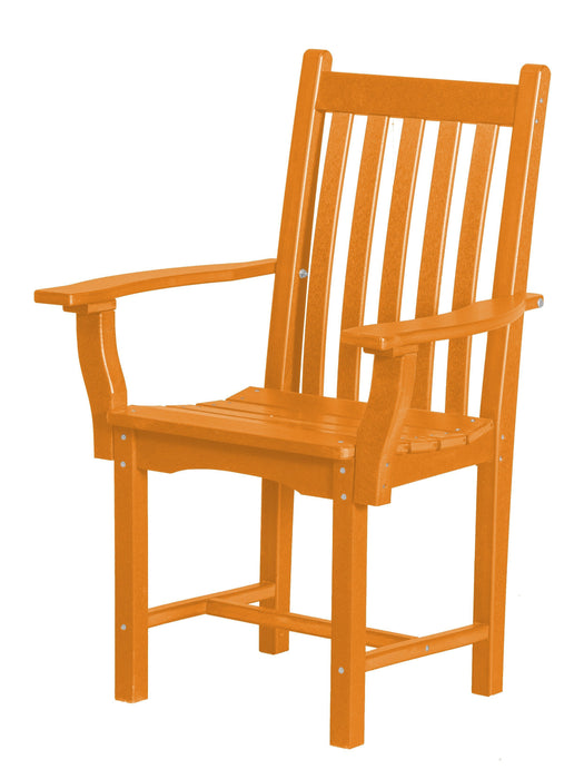 Wildridge Wildridge Classic Recycled Plastic Side Chair with Arms Bright Orange Chair LCC-254-BO