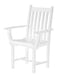 Wildridge Wildridge Classic Recycled Plastic Side Chair with Arms White Chair LCC-254-WH