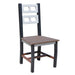 Wildridge Wildridge David Lewis Manhattan Forge Dining Chair Weatherwood on Tudor Brown Dining Chair LCC-853-WWB