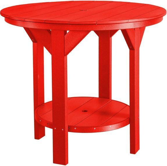 Wildridge Wildridge Heritage Outdoor 42" Pub Table Bright Red Pub Table LCC-179-BRR