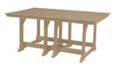 Wildridge Wildridge Heritage Recycled Plastic 44Inch x 72Inch Table Weatherwood Tables LCC-189-WW
