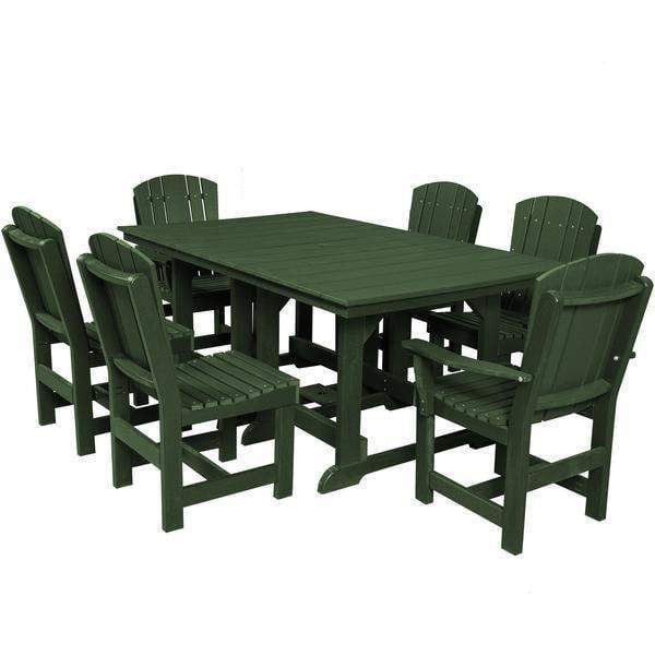 Wildridge Wildridge Heritage Recycled Plastic 7 Pc Dining Set Turf Green Dining Sets LCC-188-TG