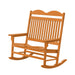 Wildridge Wildridge Heritage Traditional Recycled Plastic Double Rocker Chair Bright Orange Rocking Chair LCC-103-BO